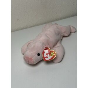 Ty 4005 Beanie Babies Squealer The Pig 8 inch Plush Toy - Pink